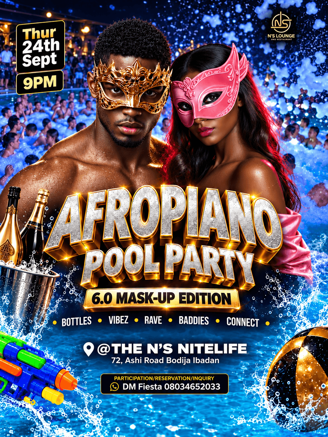 AFROPIANO POOL PARTY 6.0 MASK-UP EDITION cover